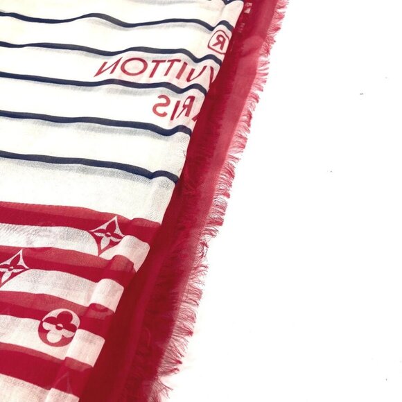 LOUIS VUITTON M76193 LV Escal Etol-Pareo Summer Stripe Width Stole/Shawl - Picture 4 of 10